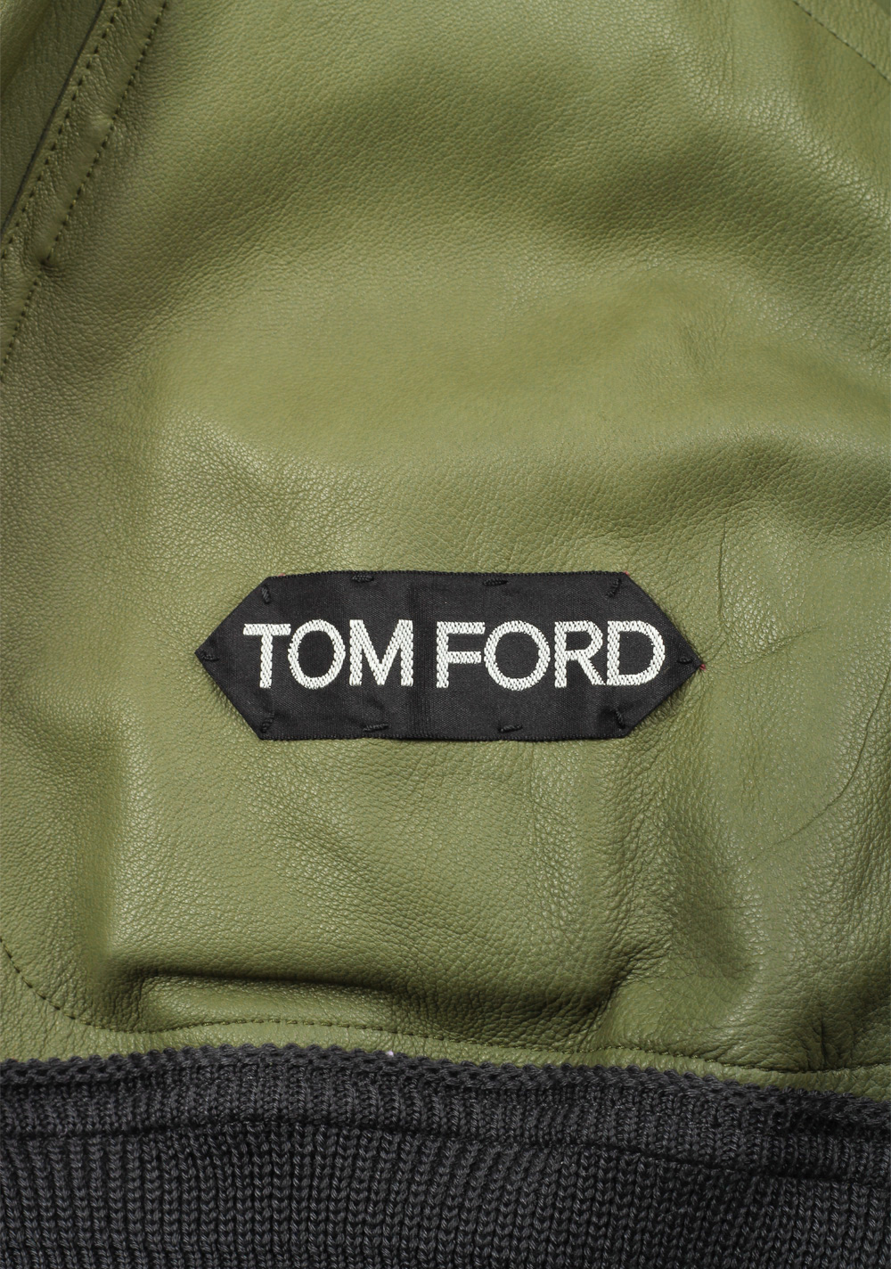 TOM FORD Green Lamb Leather Suede Jacket Coat Size 54 / 44R U.S. Outerwear | Costume Limité