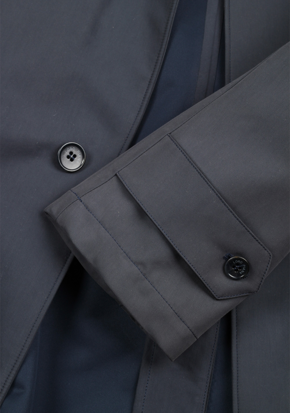 Loro Piana Blue Storm System City Trench Coat | Costume Limité