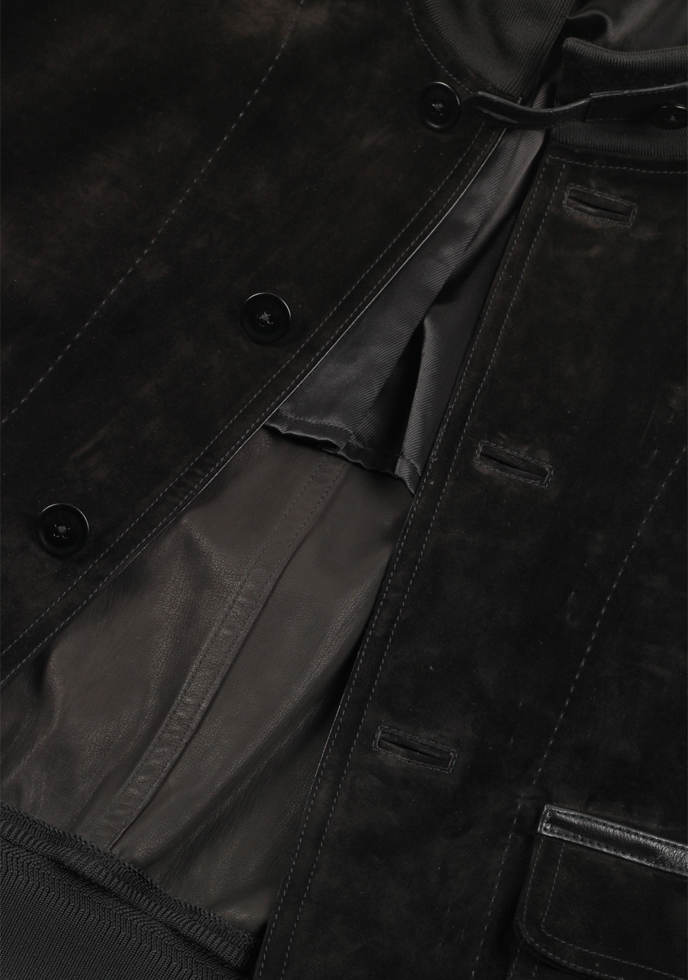 TOM FORD Black Cashmere Suede Bomber Jacket Coat Size 48 / 38R U.S. Outerwear | Costume Limité