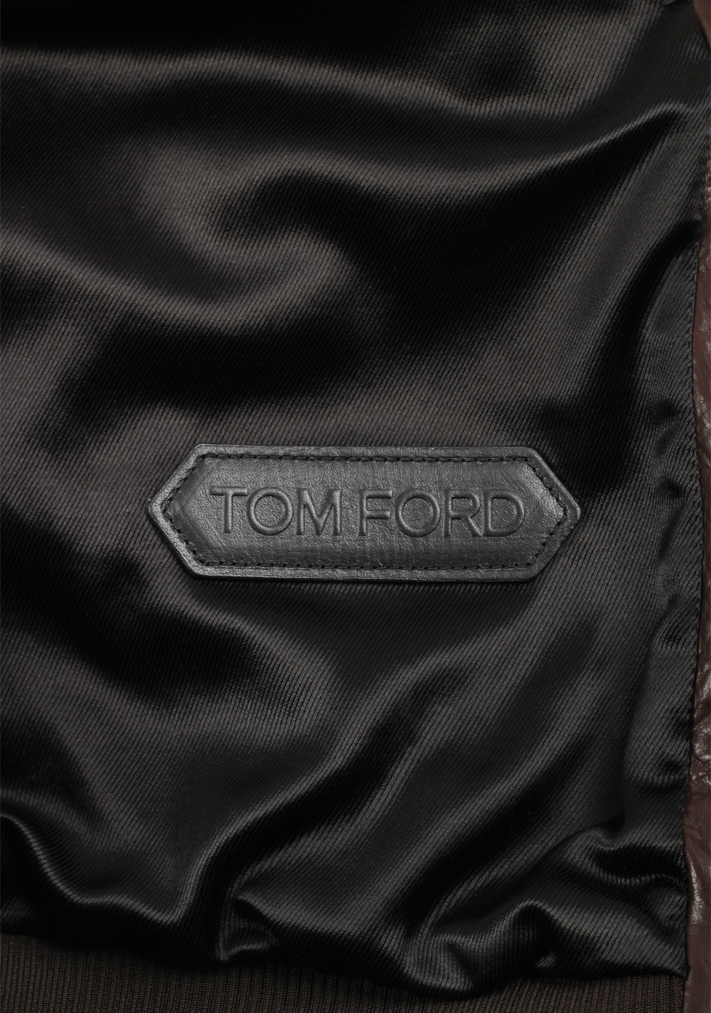 TOM FORD Camouflage Leather Suede Bomber Jacket Coat Size 48 / 38R U.S. Outerwear | Costume Limité
