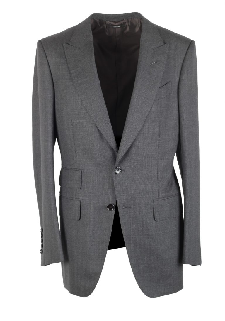 TOM FORD Atticus Gray Checked Suit Size 46 / 36R U.S. - thumbnail | Costume Limité