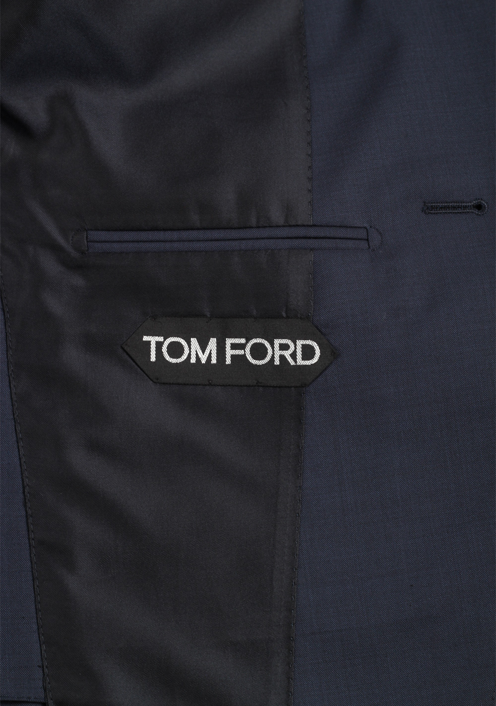 TOM FORD Shelton Solid Blue Suit Size 48 / 38R U.S. In Wool Silk | Costume Limité