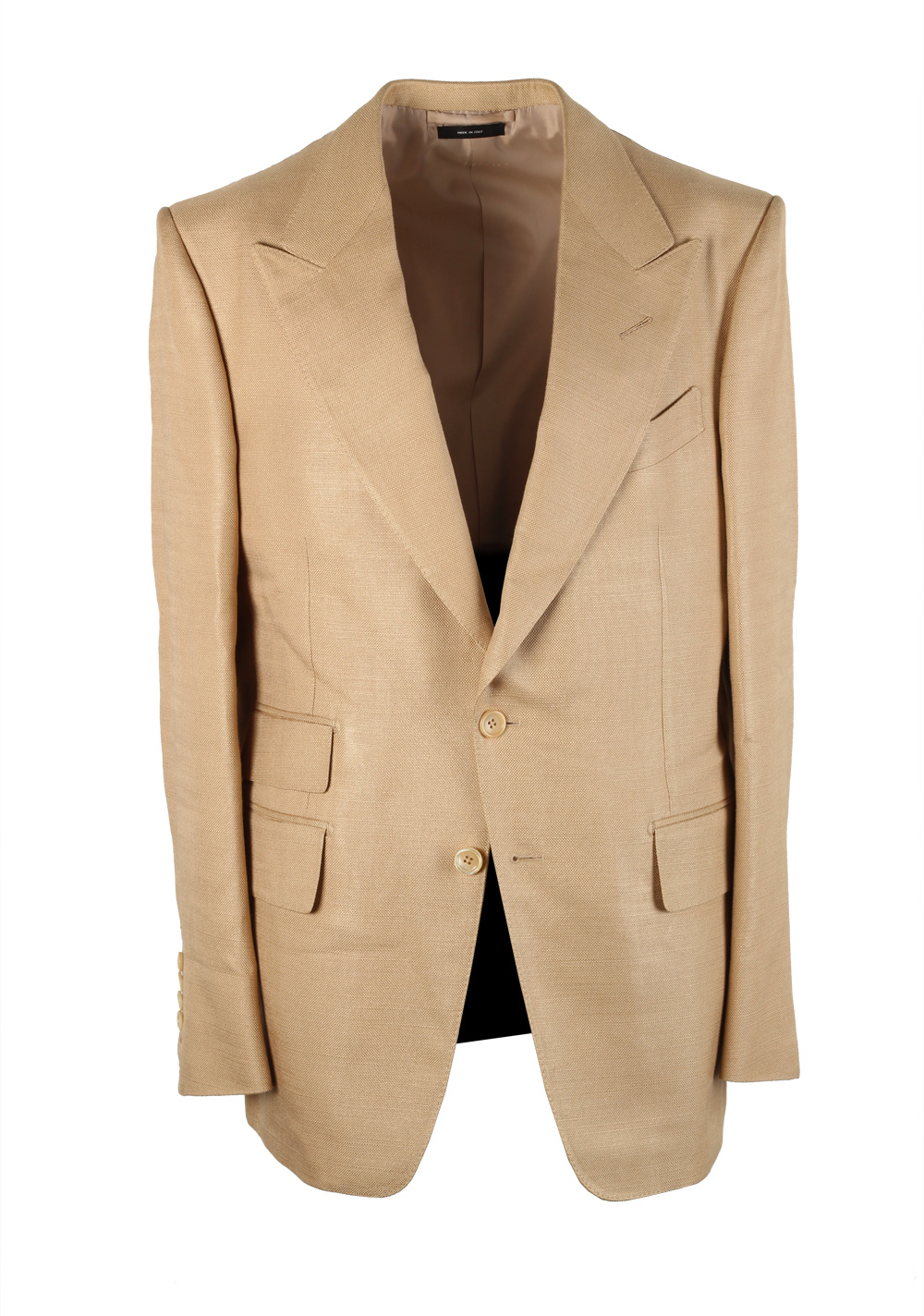 TOM FORD Shelton Silk Sand Sport Coat | Costume Limité