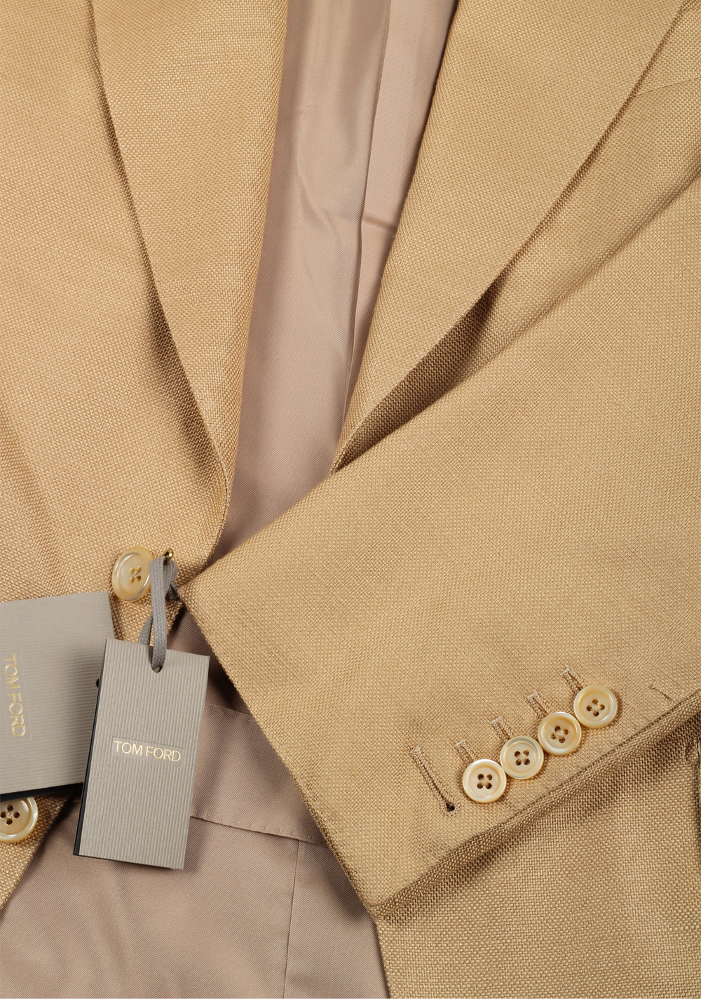 TOM FORD Shelton Silk Sand Sport Coat | Costume Limité