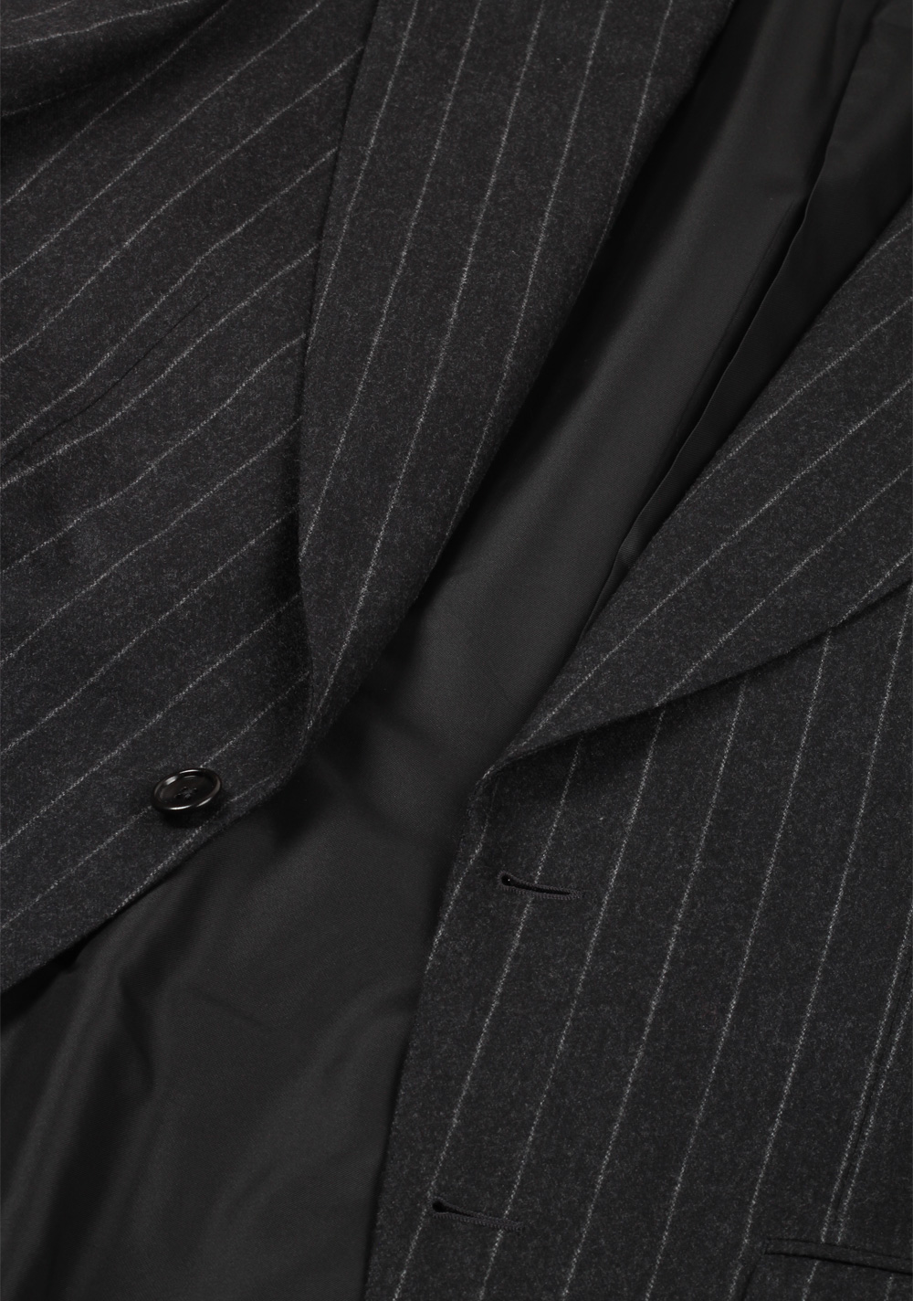 TOM FORD Atticus Gray Striped Flannel Suit Size 46 / 36R U.S. | Costume Limité