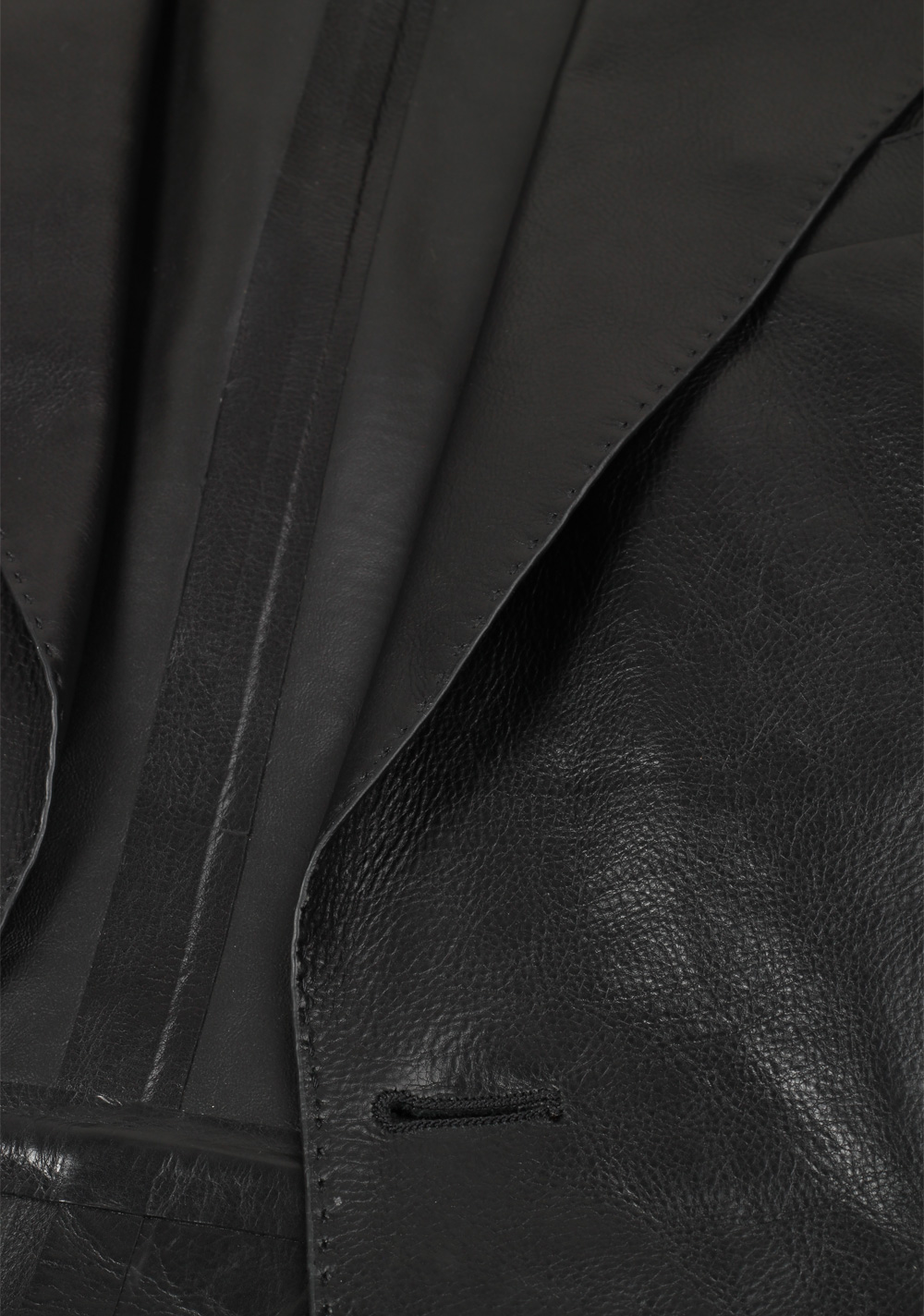 TOM FORD Black Leather Jacket Coat Size 48 / 38R U.S. | Costume Limité
