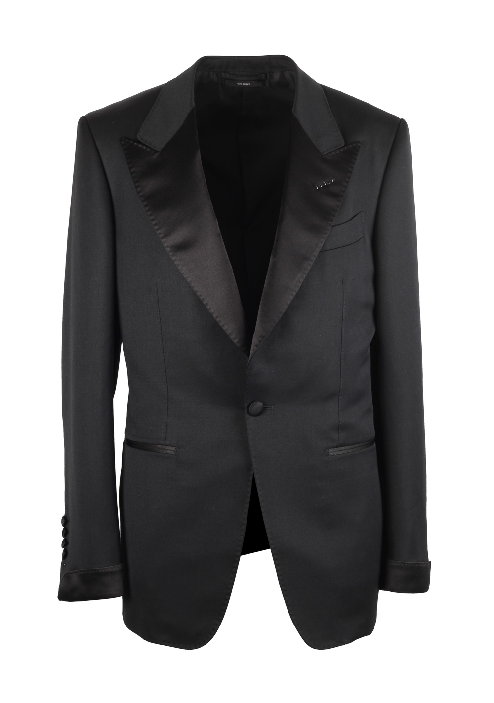 TOM FORD Shelton Black Tuxedo Dinner Suit Size 50C / 40S U.S. | Costume Limité