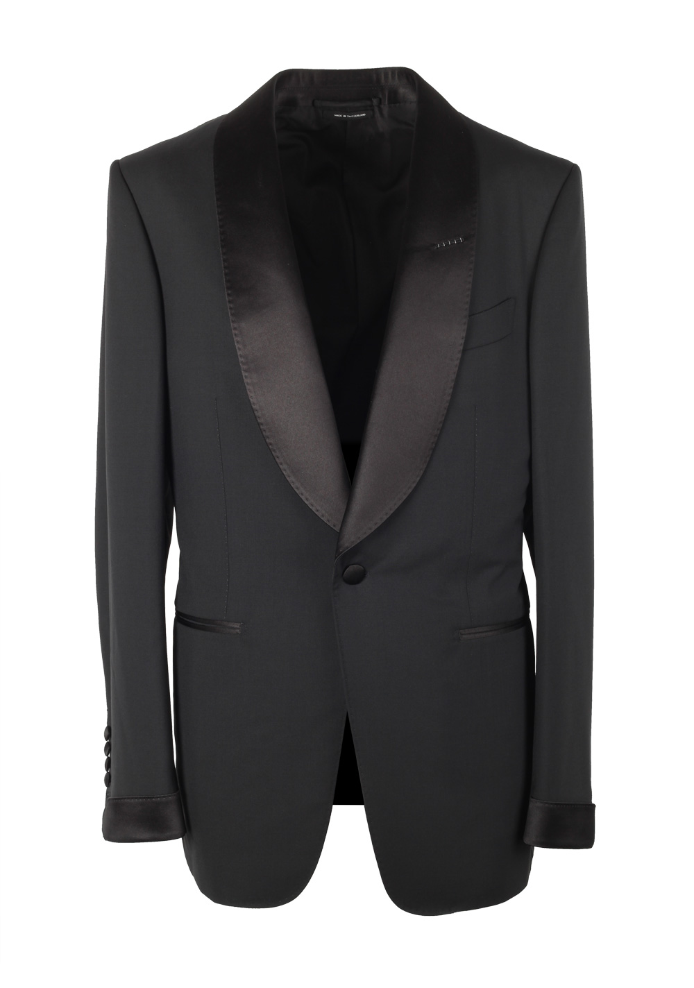 TOM FORD Shelton Black Tuxedo Suit Size 48 / 38R U.S. | Costume Limité