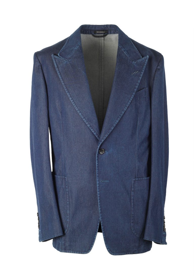 TOM FORD Shelton Blue Denim Sport Coat Size 48 / 38R U.S. - thumbnail | Costume Limité