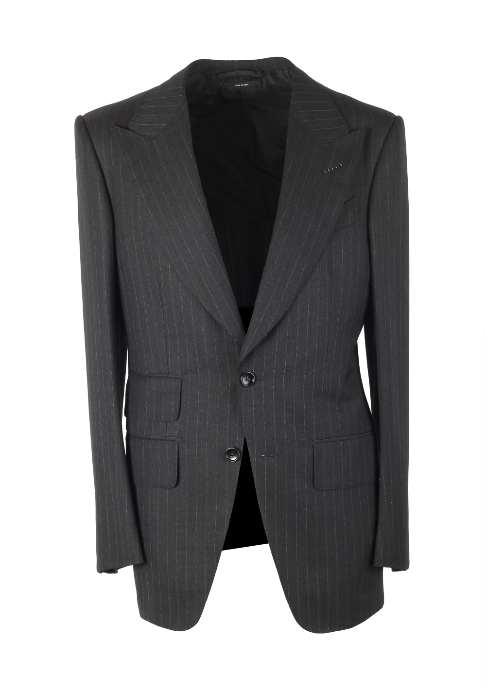 TOM FORD Atticus Gray Striped Sport Coat Size 46 / 36R U.S. | Costume Limité
