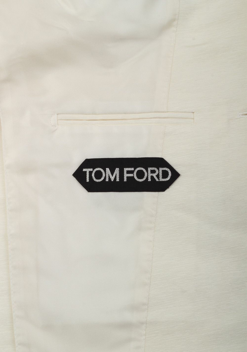 TOM FORD Atticus Off White Suit Size 46 / 36R U.S. In Linen Silk | Costume Limité