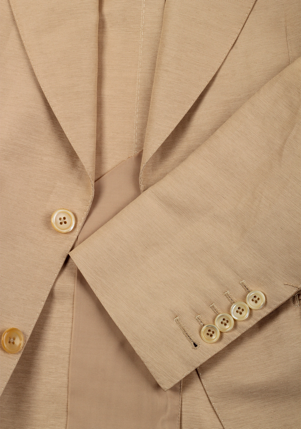 TOM FORD Atticus Sand Suit Size 46 / 36R U.S. In Linen Silk | Costume Limité