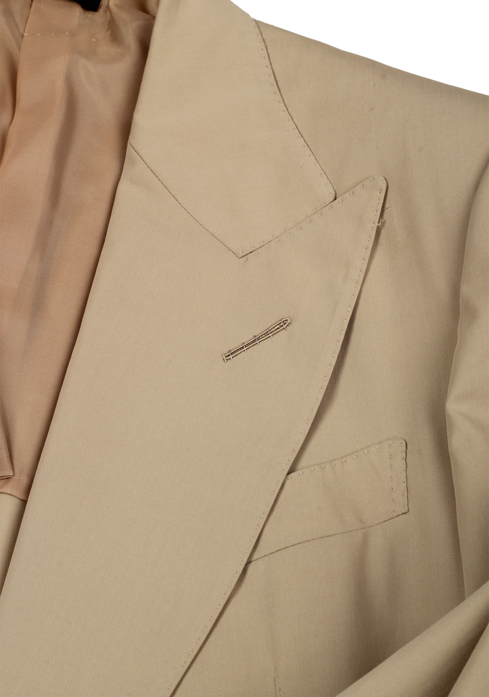 TOM FORD Atticus Sand Suit Size 46 / 36R U.S. In Cotton | Costume Limité