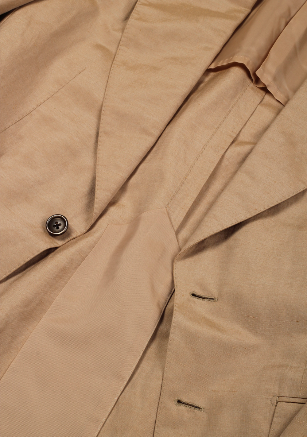 TOM FORD Atticus Sand Suit Size 46 / 36R U.S. In Silk Linen | Costume Limité