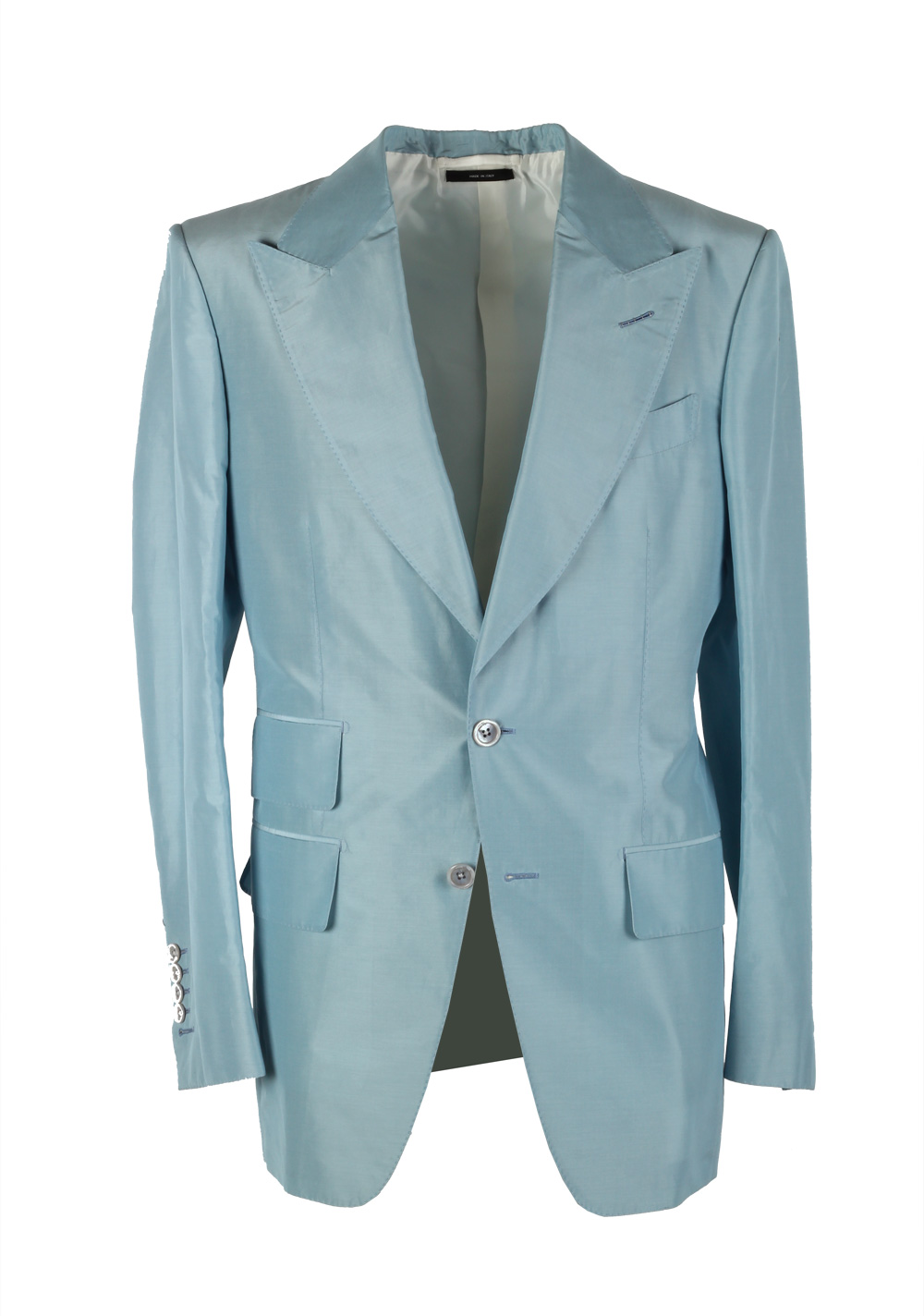 TOM FORD Buckley Blue Suit Size 46 / 36R U.S. Base V | Costume Limité