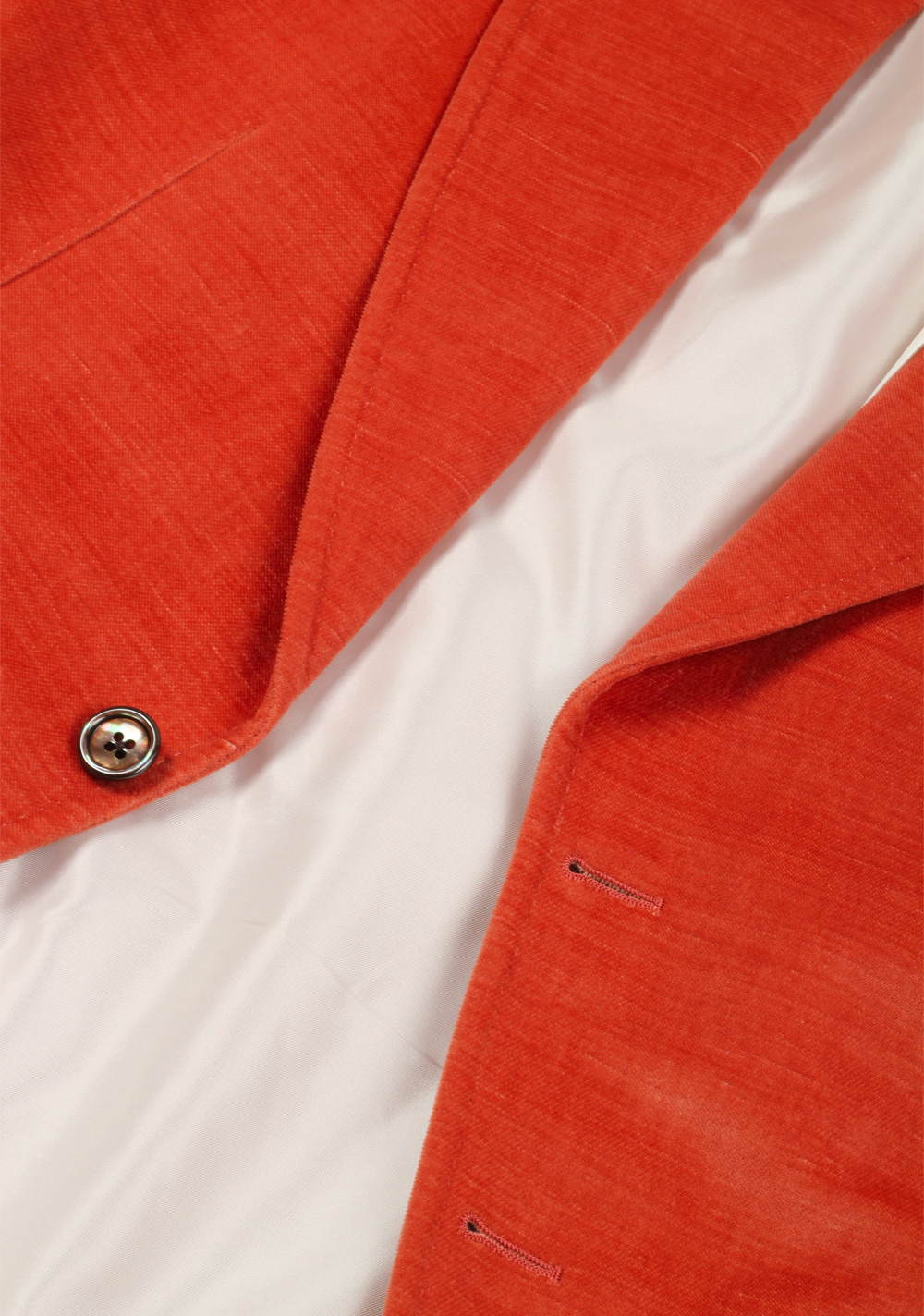 TOM FORD Shelton Copper Velvet Suit Size 48 / 38R U.S. In Cotton Linen | Costume Limité