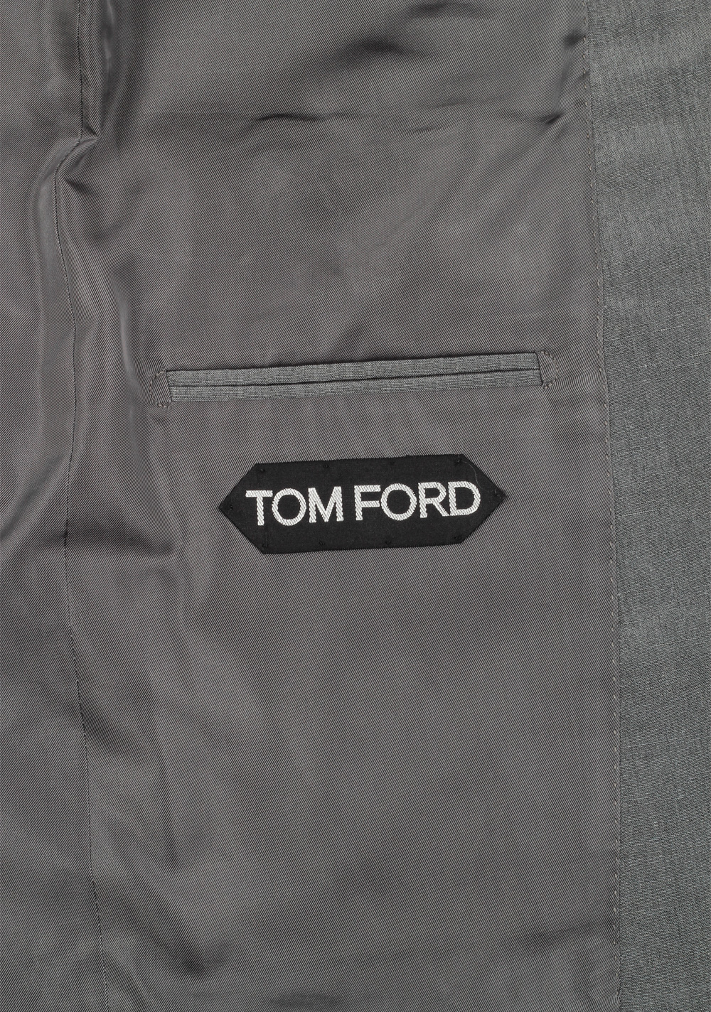 TOM FORD Shelton Gray Suit Size 46 / 36R U.S. In Linen Silk | Costume Limité