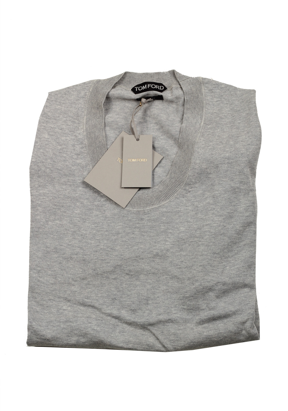 TOM FORD Gray Long Sleeve Shirt Size 48 / 38R U.S. In Cotton | Costume Limité
