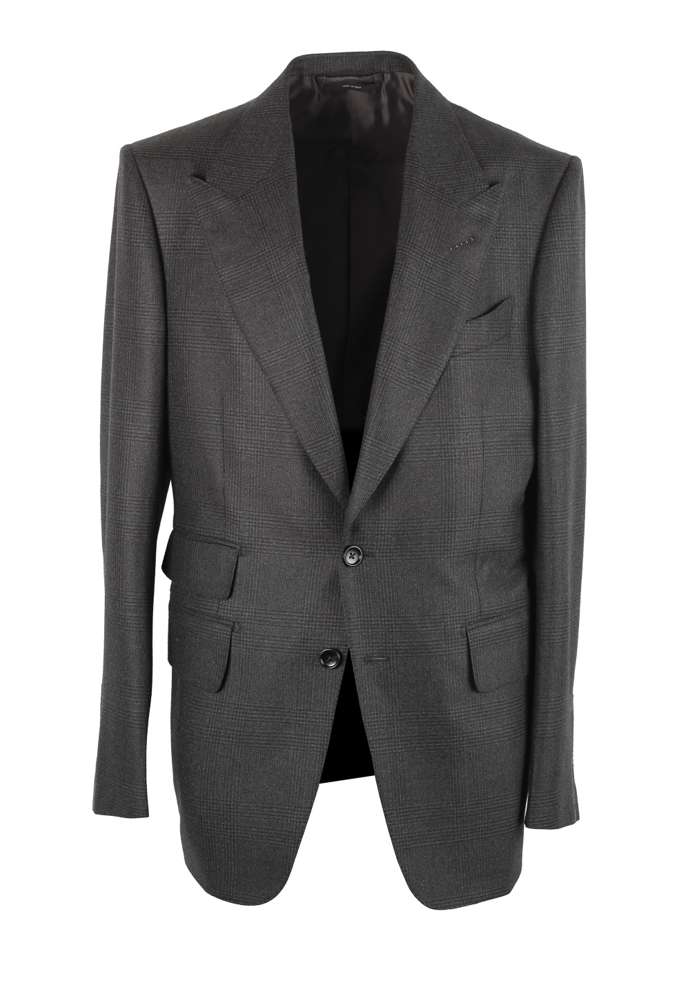 TOM FORD Shelton Checked Gray Suit | Costume Limité