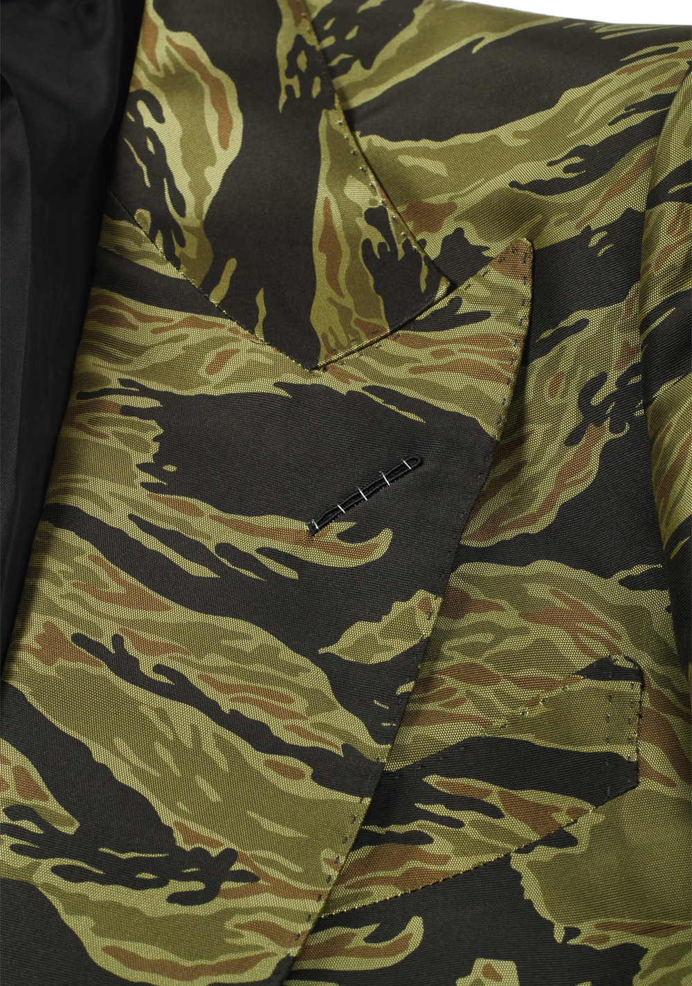 TOM FORD Atticus Green Camouflage Silk Sport Coat | Costume Limité