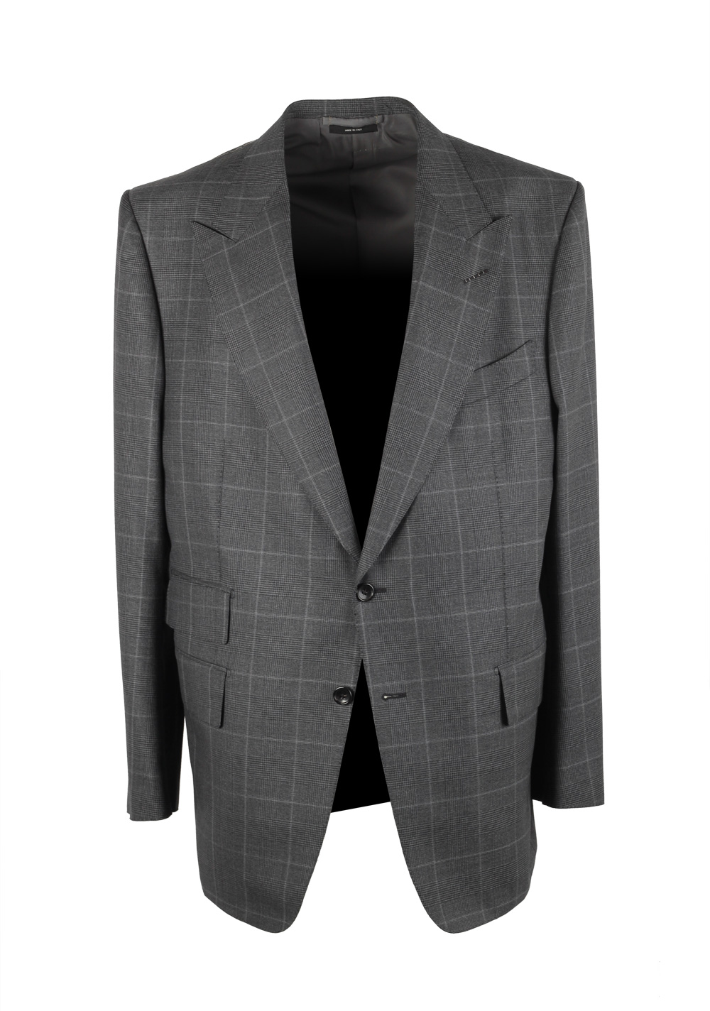 TOM FORD Windsor Gray Checked Suit Size 58 / 48R U.S. Wool Fit A ...
