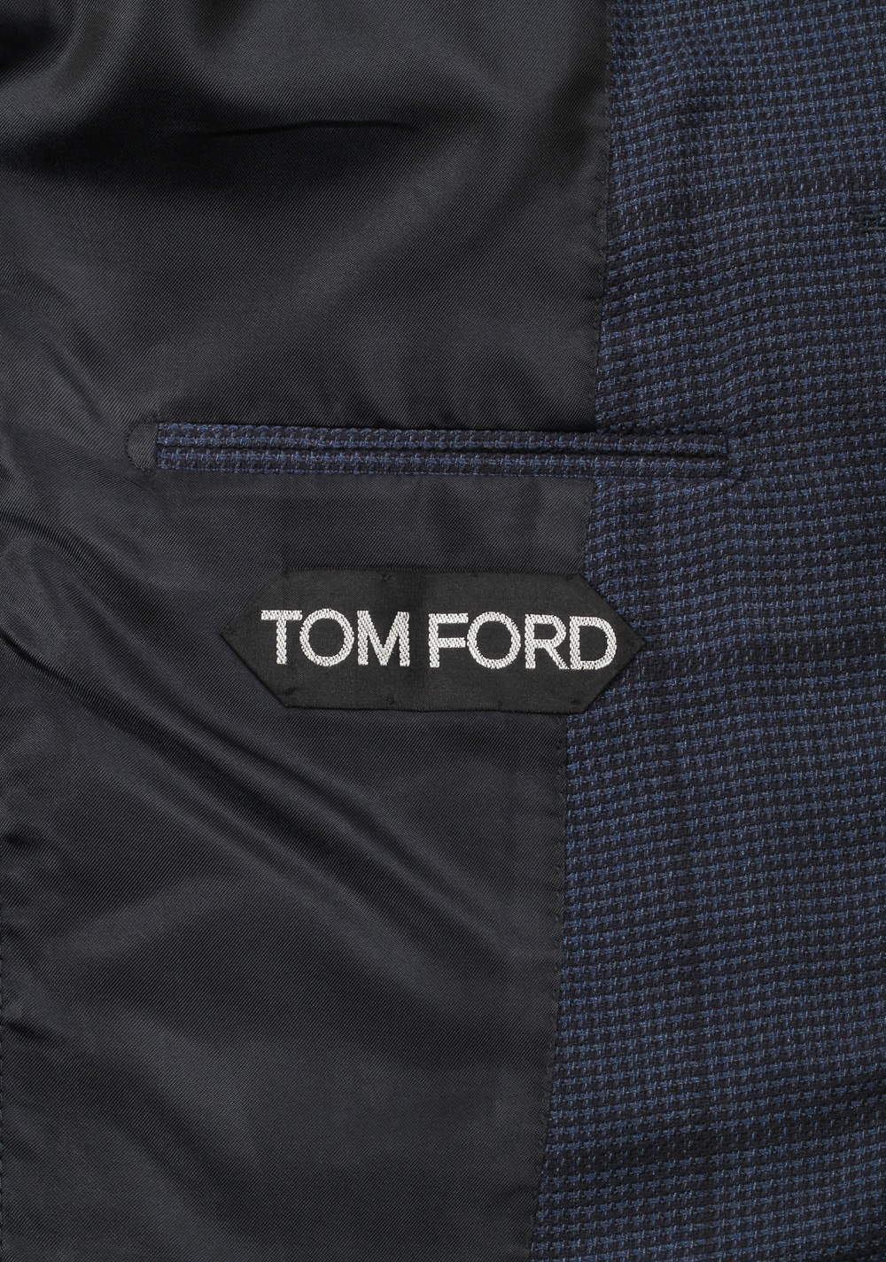 TOM FORD Spencer Blue Checked Sport Coat Size 50 / 40R U.S. Fit D | Costume Limité