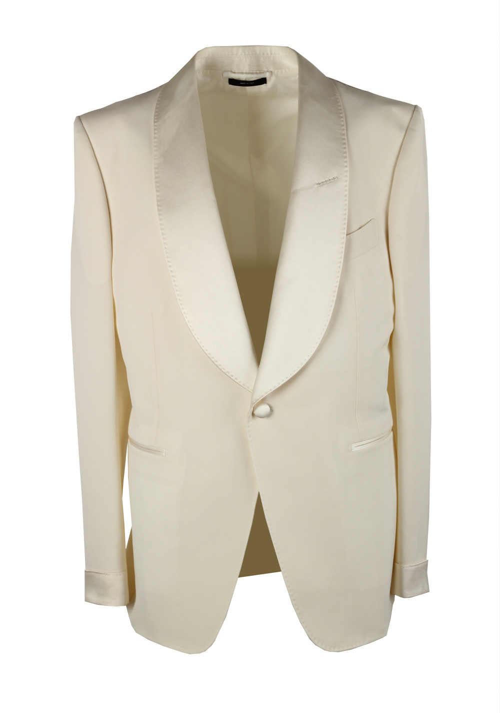 TOM FORD Shelton Ivory Sport Coat Tuxedo Dinner Jacket Size 52C / 52S U.S. | Costume Limité