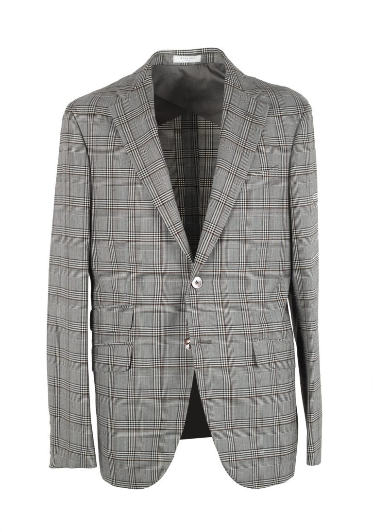 Boglioli 69 Gray Checked Suit Size 48 / 38R U.S. - thumbnail | Costume Limité