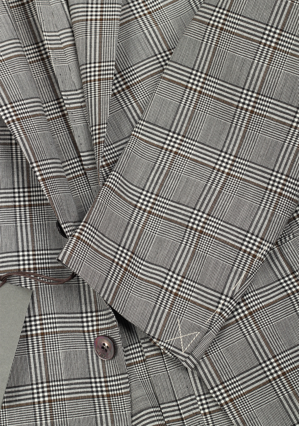 Boglioli 69 Gray Checked Suit Size 48 / 38R U.S. | Costume Limité