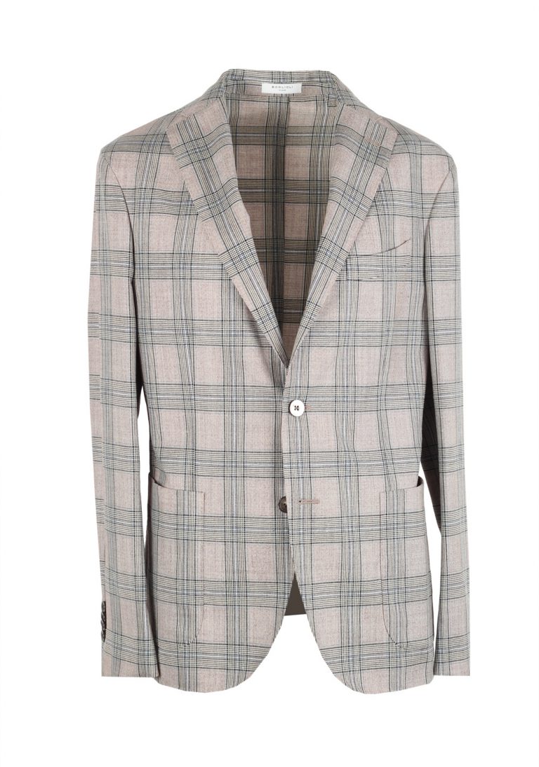 Boglioli K Jacket Beige Checked Suit Size 48 / 38R U.S. - thumbnail | Costume Limité