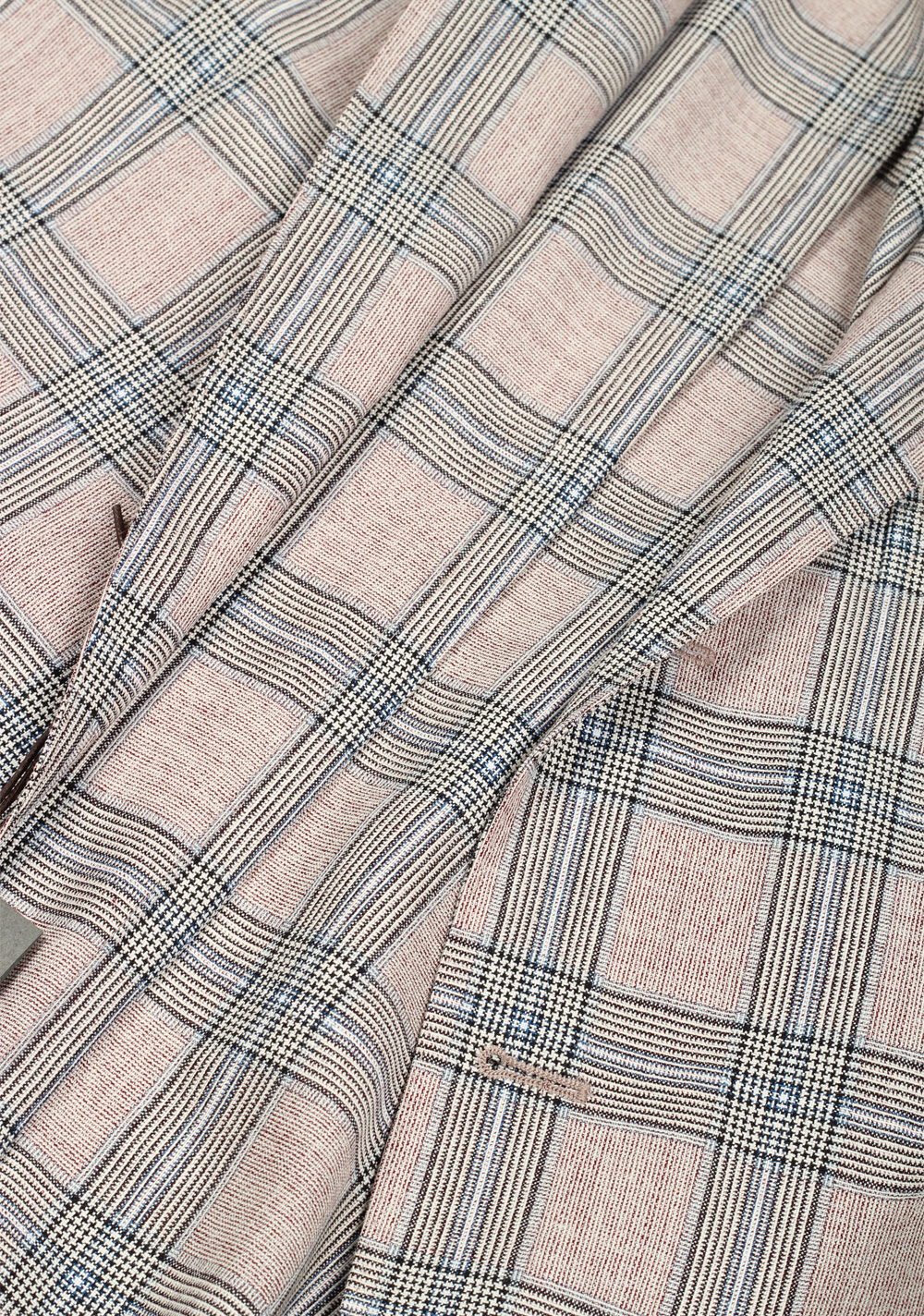 Boglioli K Jacket Beige Checked Suit Size 48 / 38R U.S. | Costume Limité