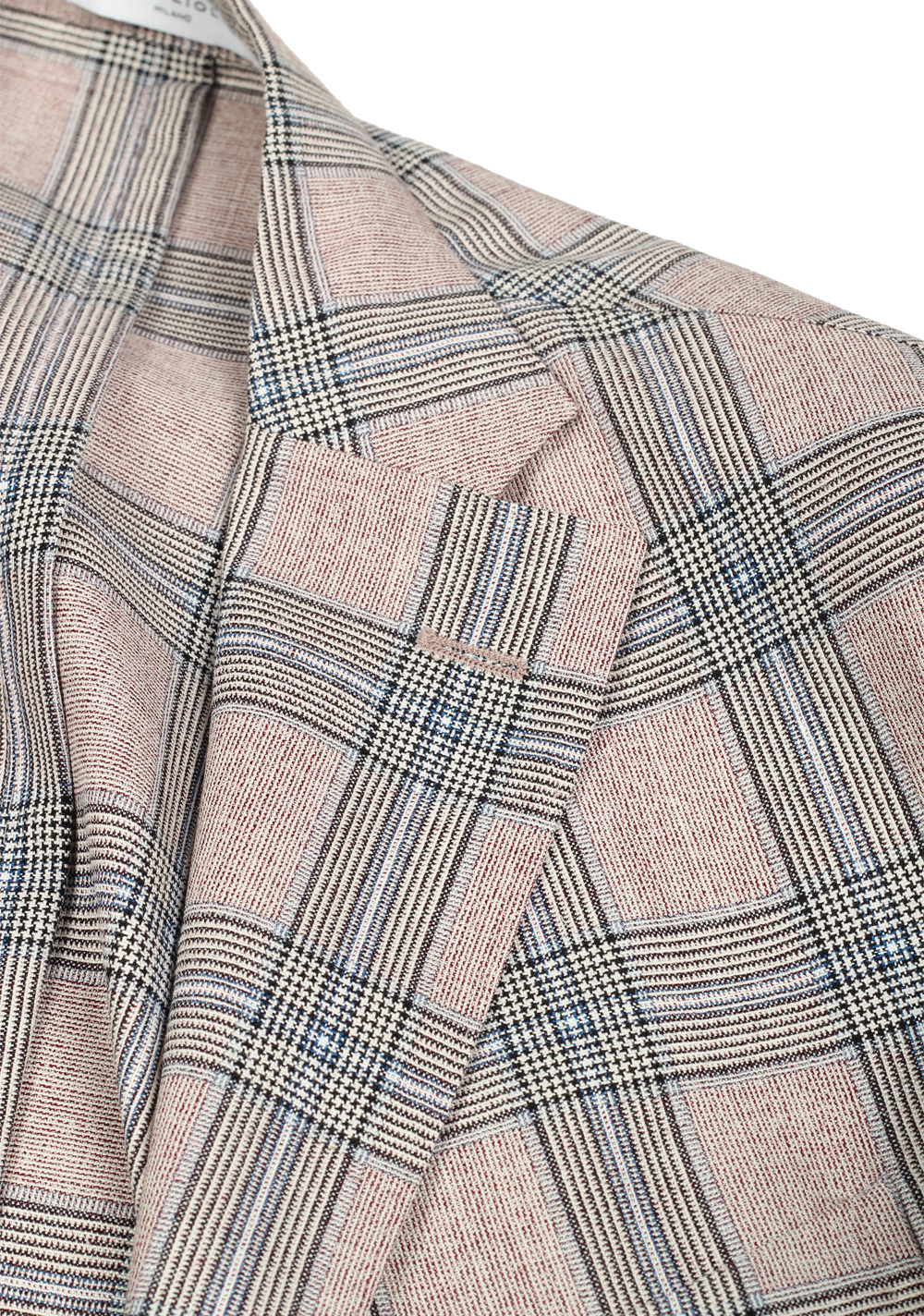Boglioli K Jacket Beige Checked Suit Size 48 / 38R U.S. | Costume Limité