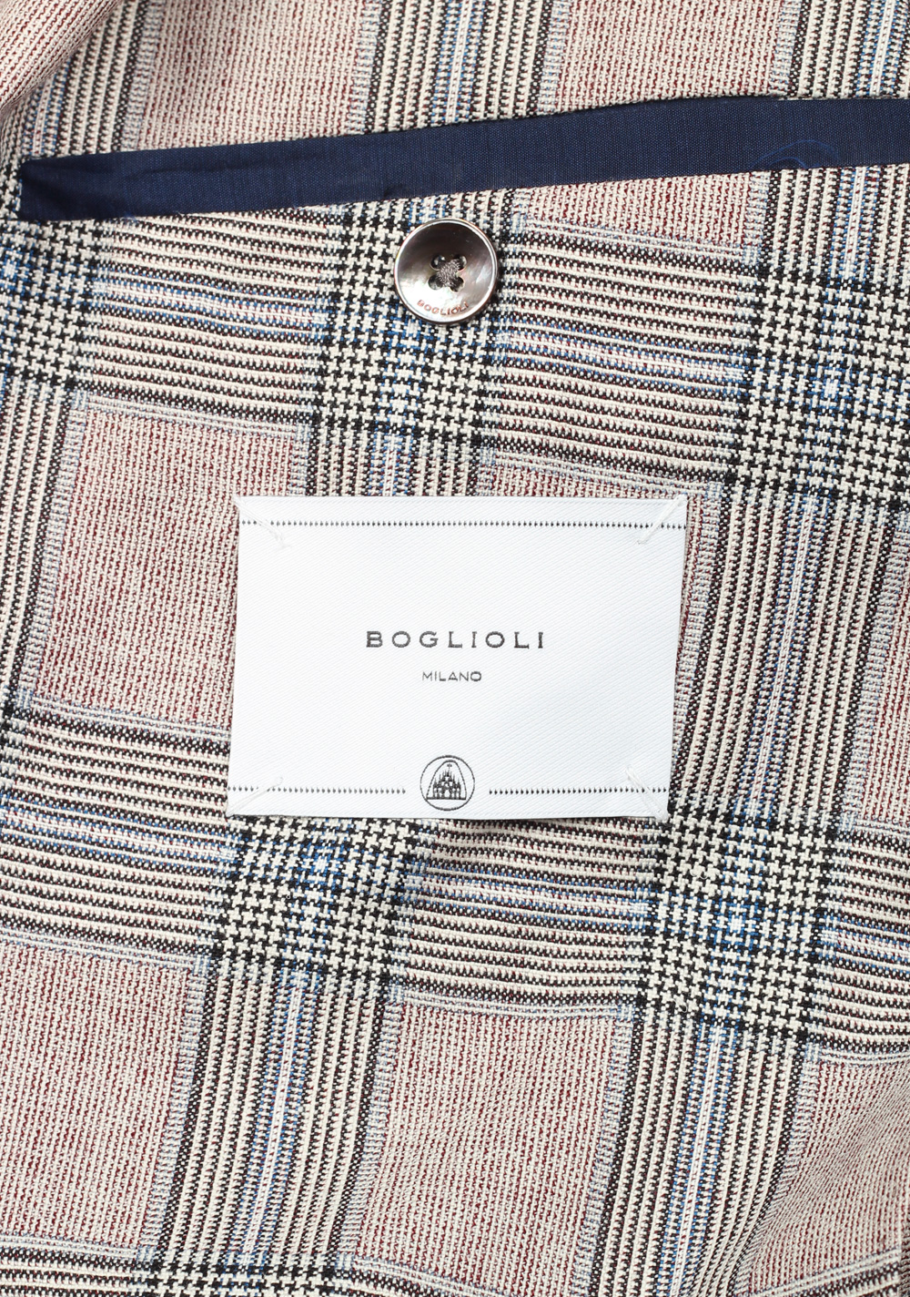 Boglioli K Jacket Beige Checked Suit Size 48 / 38R U.S. | Costume Limité