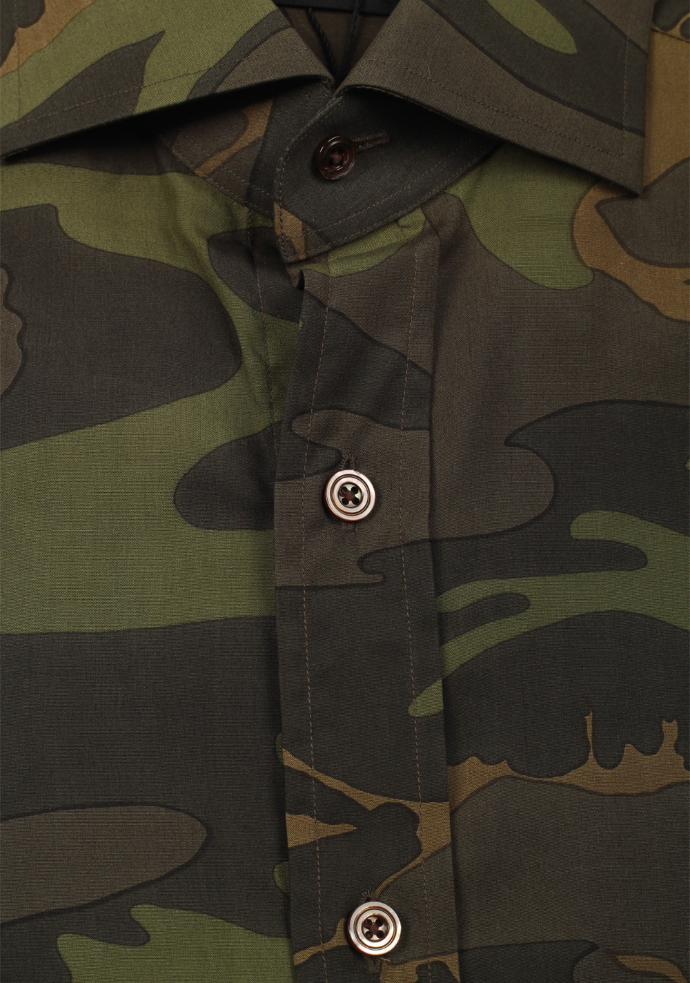 TOM FORD Signature Camouflage Green Dress Shirt | Costume Limité