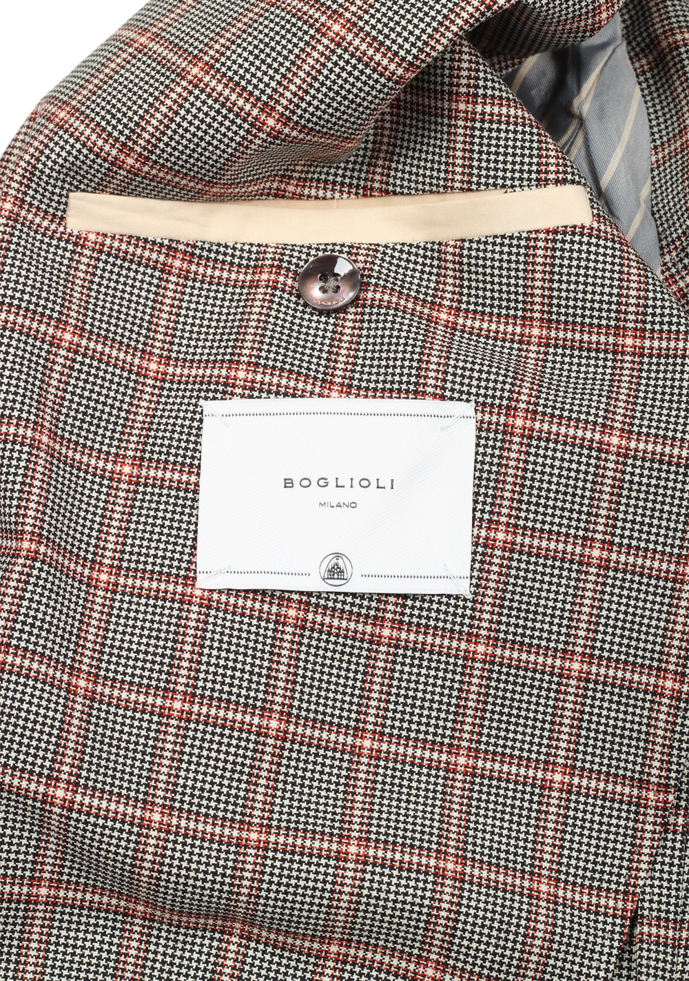 Boglioli K Jacket Brown Checked Suit Size 48 / 38R U.S. | Costume Limité