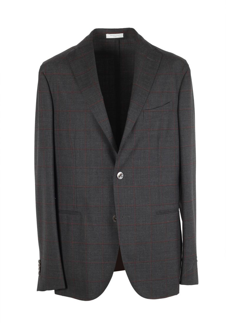 Boglioli K Jacket Gray Checked Suit Size 48 / 38R U.S. - thumbnail | Costume Limité