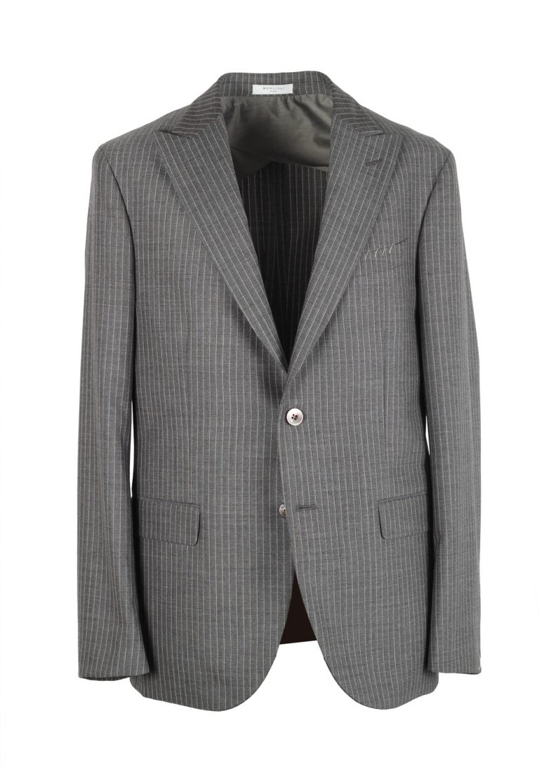 Boglioli 69 Gray Striped Suit Size 50 / 40R U.S. - thumbnail | Costume Limité