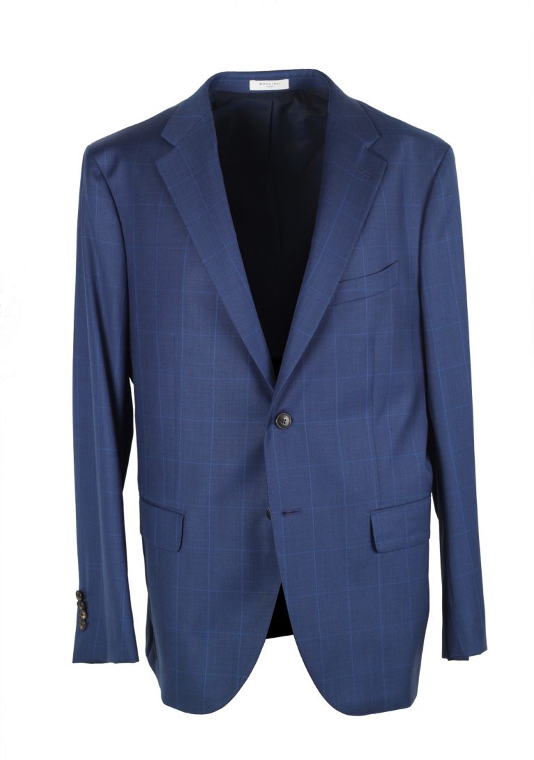 Boglioli Forza 52 Blue Checked Suit - thumbnail | Costume Limité