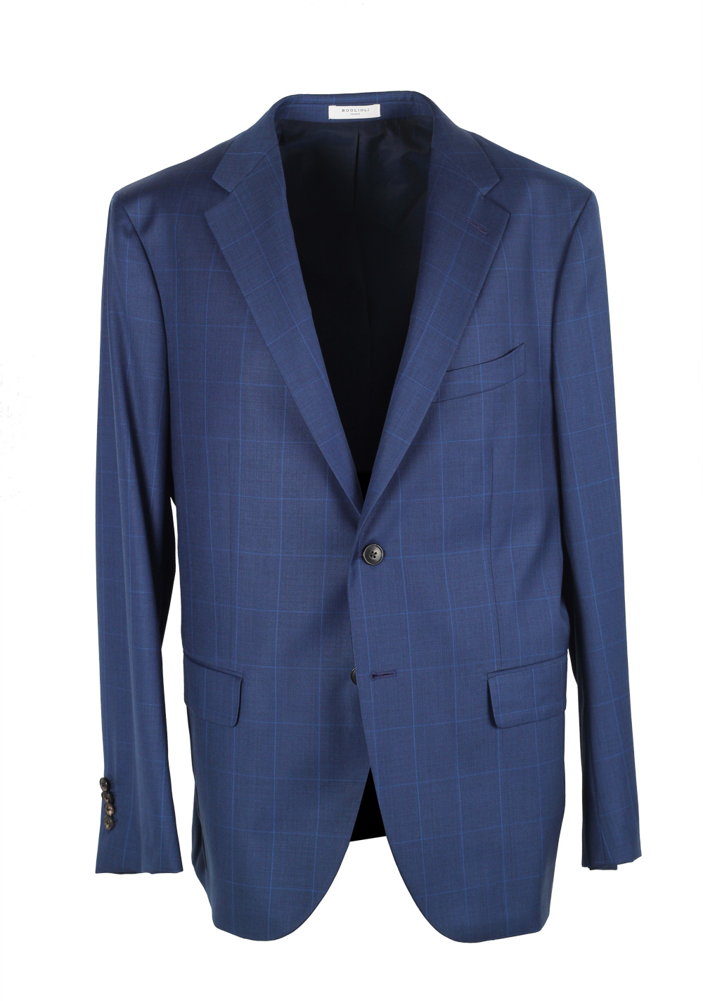 Boglioli Forza 52 Blue Checked Suit | Costume Limité