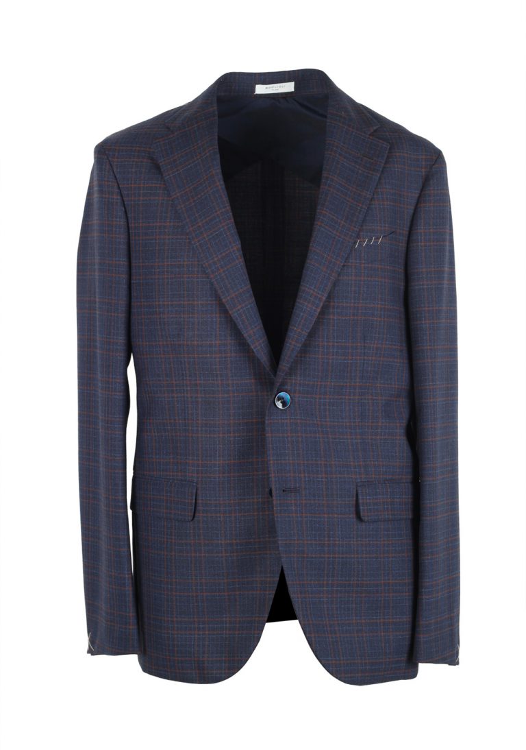 Boglioli 69 Blue Checked Suit Size 48 / 38R U.S. - thumbnail | Costume Limité