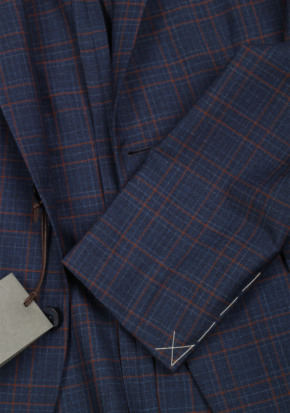 Boglioli 69 Blue Checked Suit Size 48 / 38R U.S. | Costume Limité