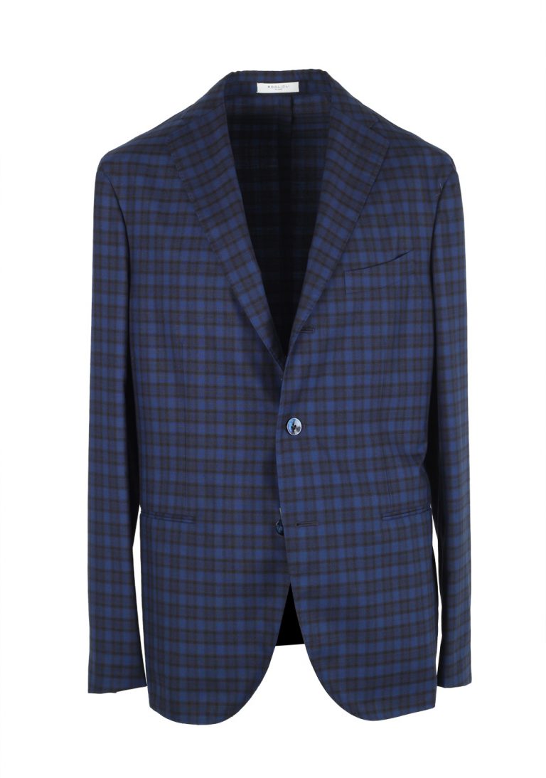 Boglioli K Jacket Blue Checked Suit - thumbnail | Costume Limité