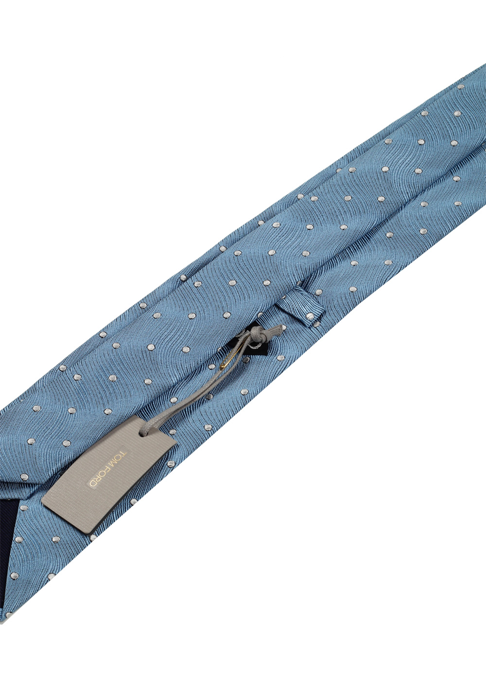 TOM FORD Patterned Blue Tie In Silk | Costume Limité