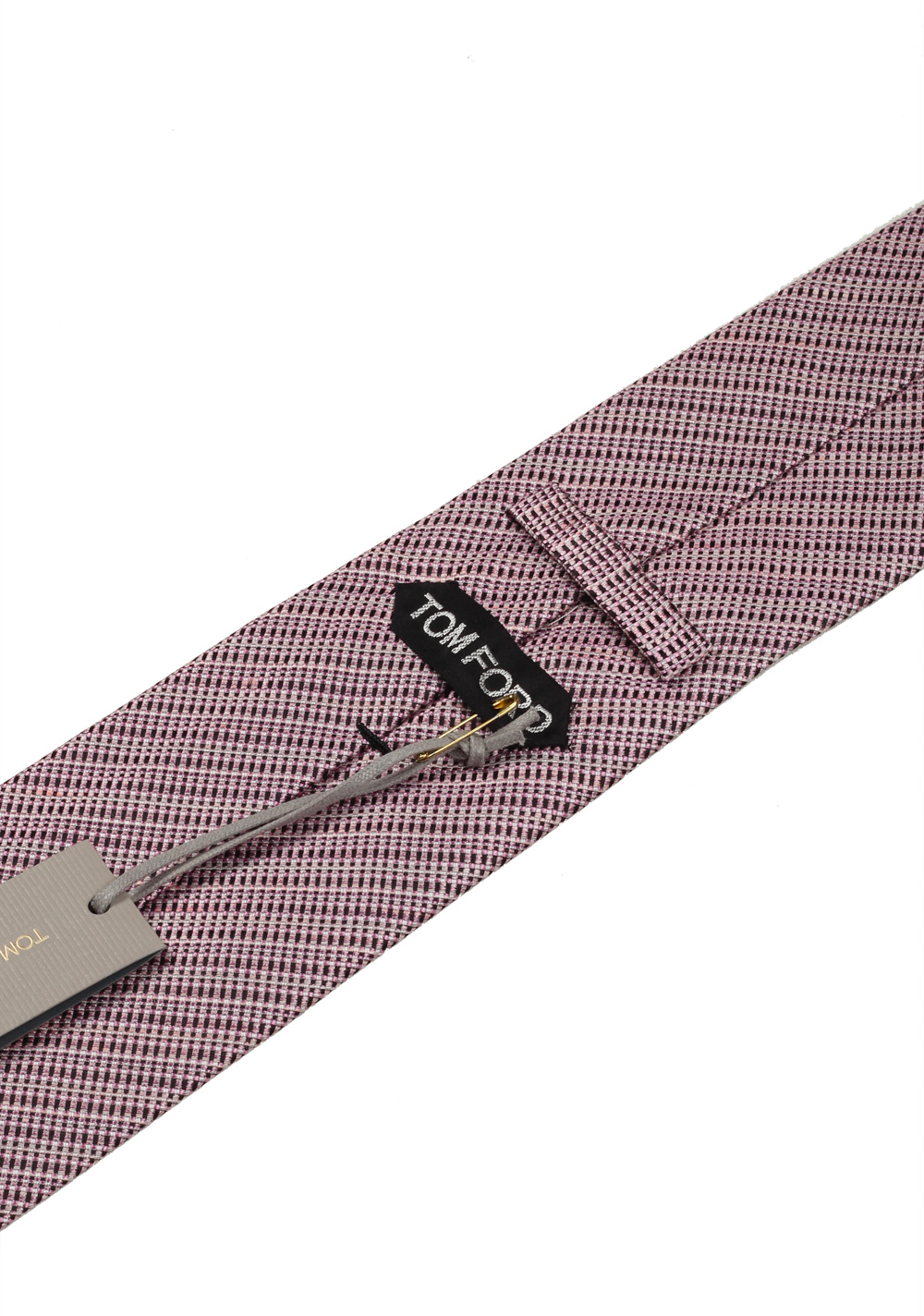 TOM FORD Patterned Pink Tie In Silk | Costume Limité