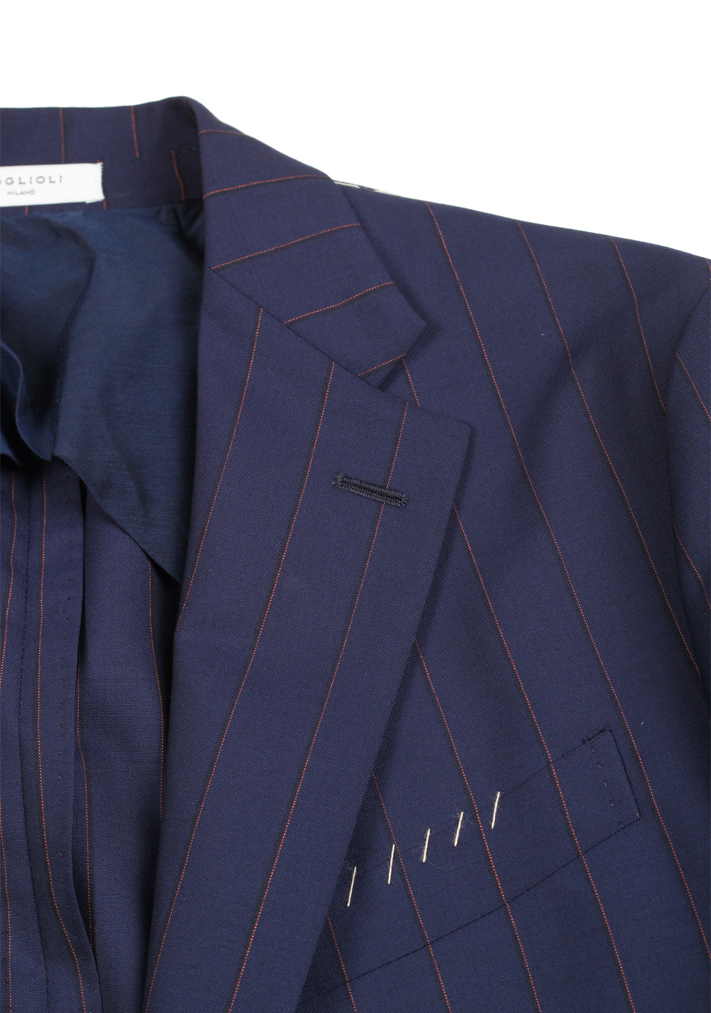 Boglioli 69 Blue Striped Suit | Costume Limité