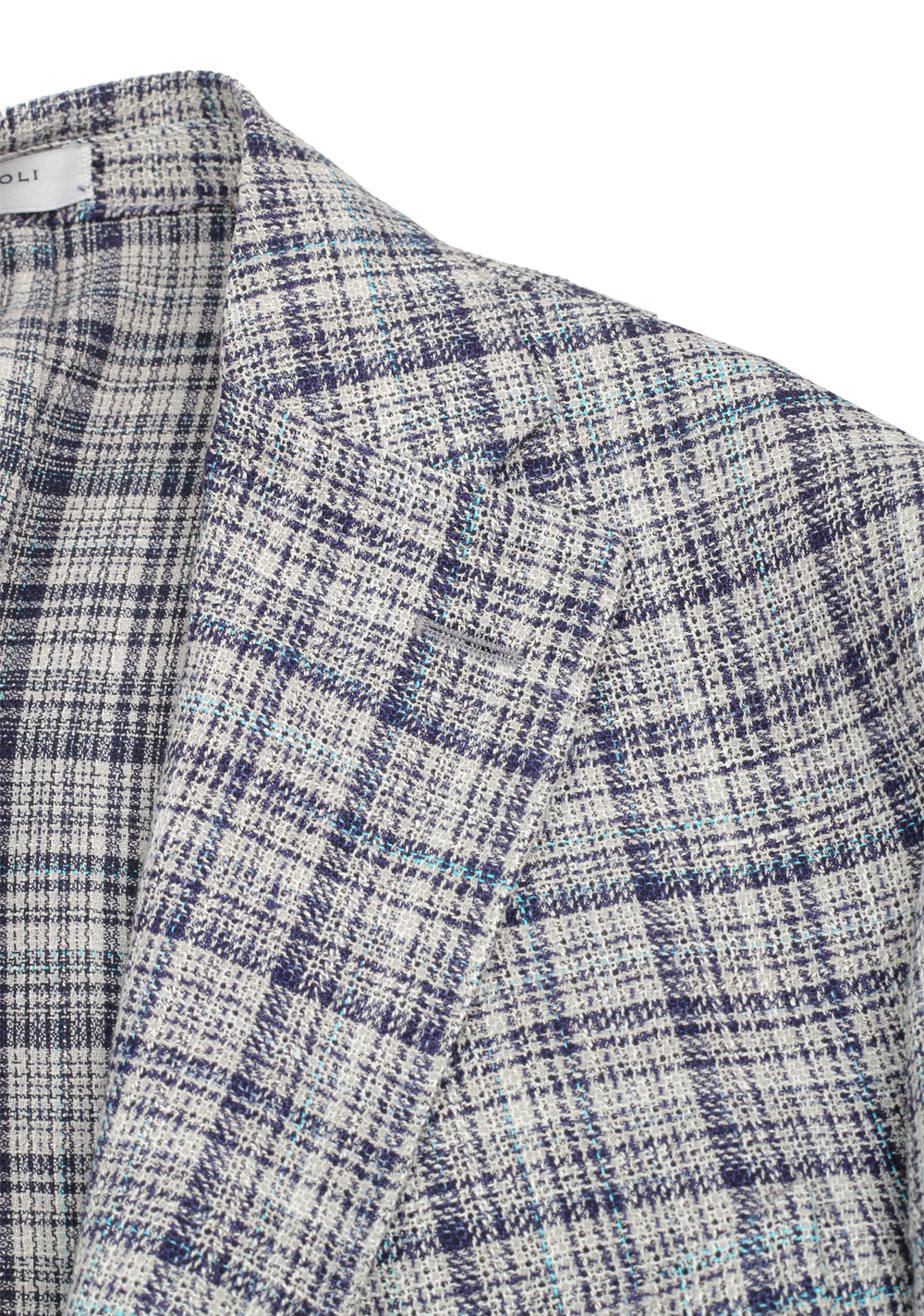 Boglioli K Jacket Beige Blue Checked Sport Coat | Costume Limité