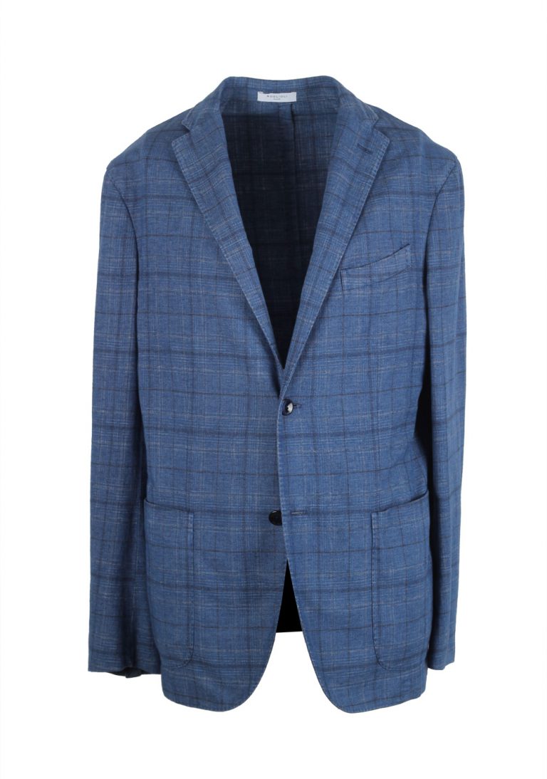 Boglioli K Jacket Blue Checked Sport Coat - thumbnail | Costume Limité
