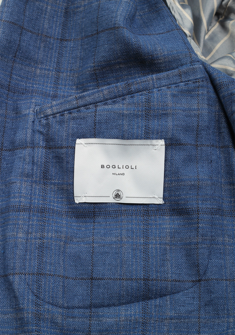 Boglioli K Jacket Blue Checked Sport Coat | Costume Limité