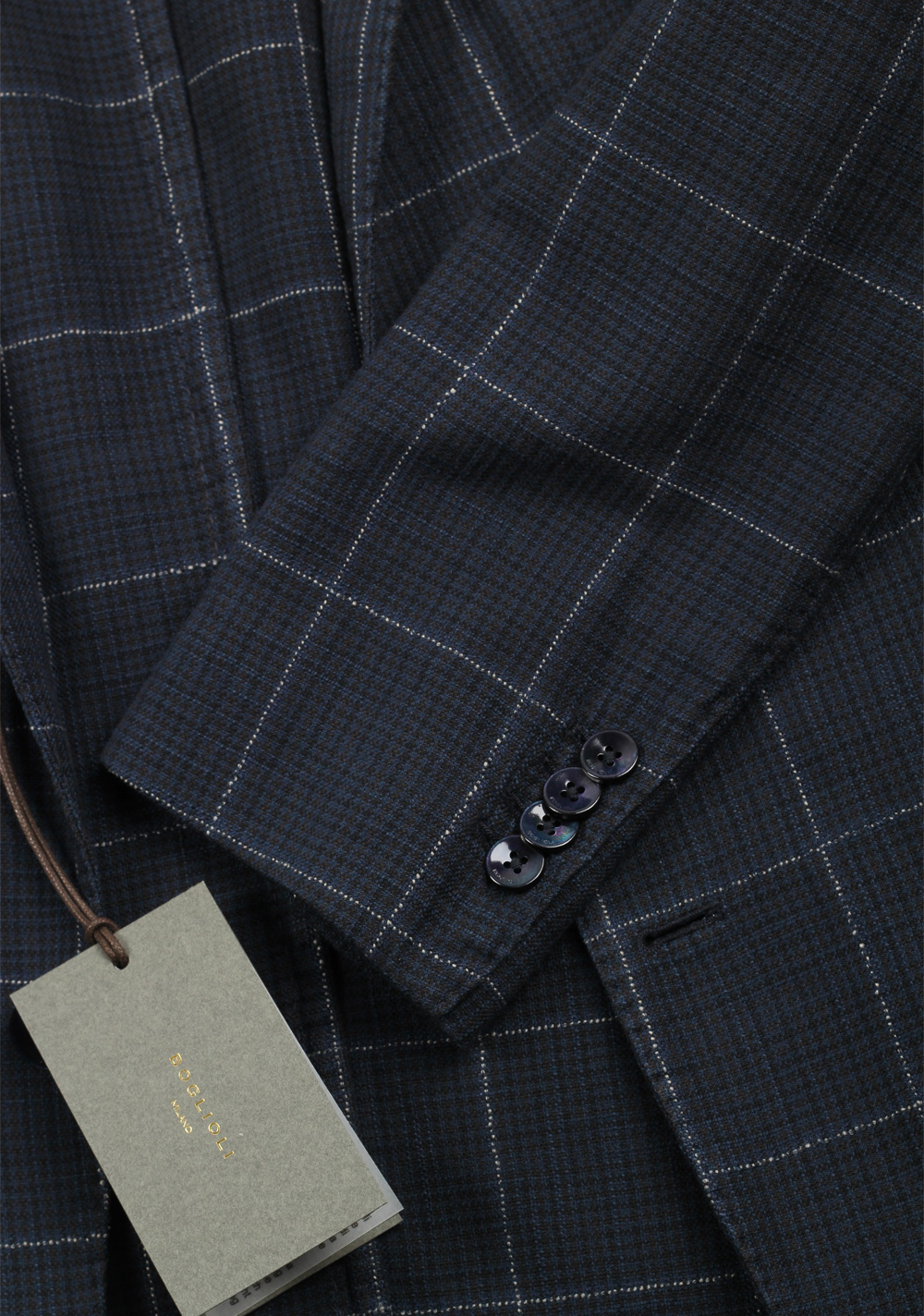 Boglioli K Jacket Blue Checked Sport Coat | Costume Limité