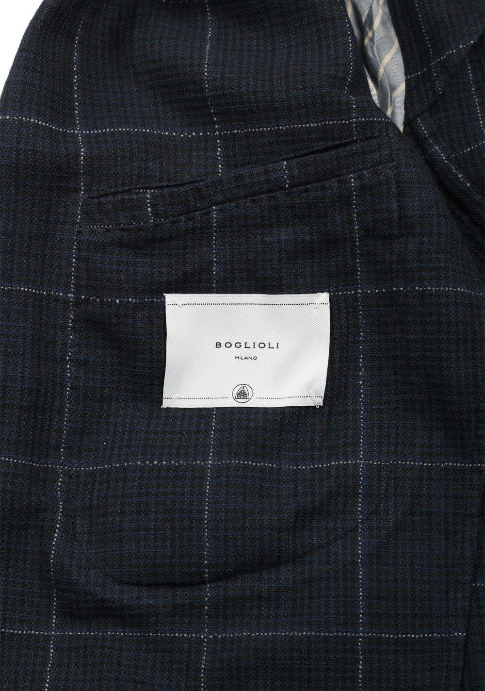 Boglioli K Jacket Blue Checked Sport Coat | Costume Limité